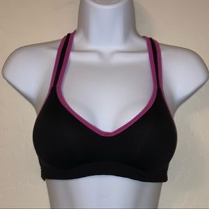 Pink Victoria’s Secret sports bra